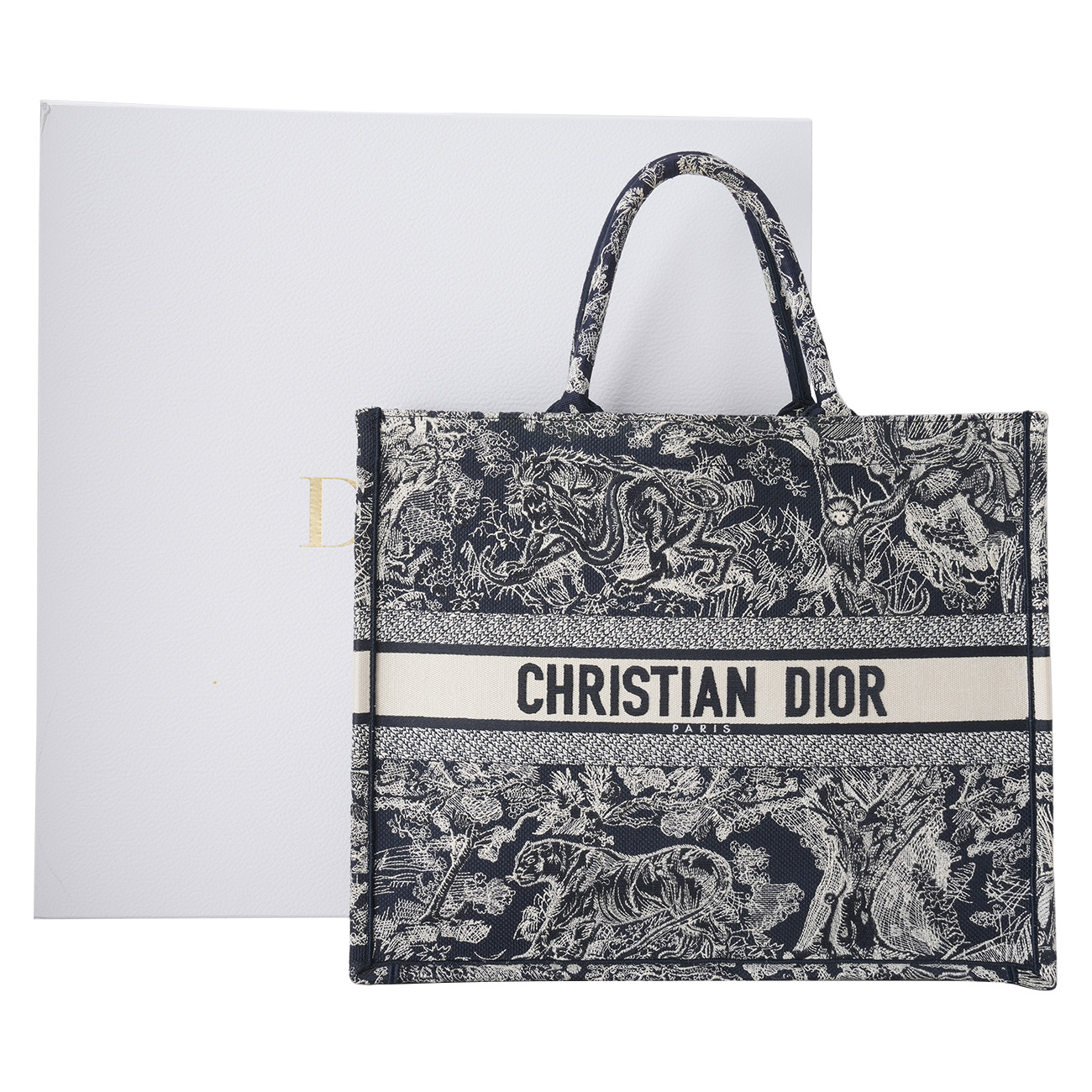CHRISTIAN DIOR(USED)디올 뜨왈드 주이 북토트 라지 백